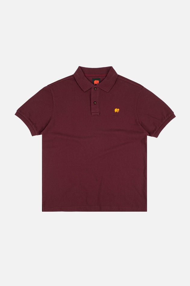 Essential Polo Shirt Burgundy