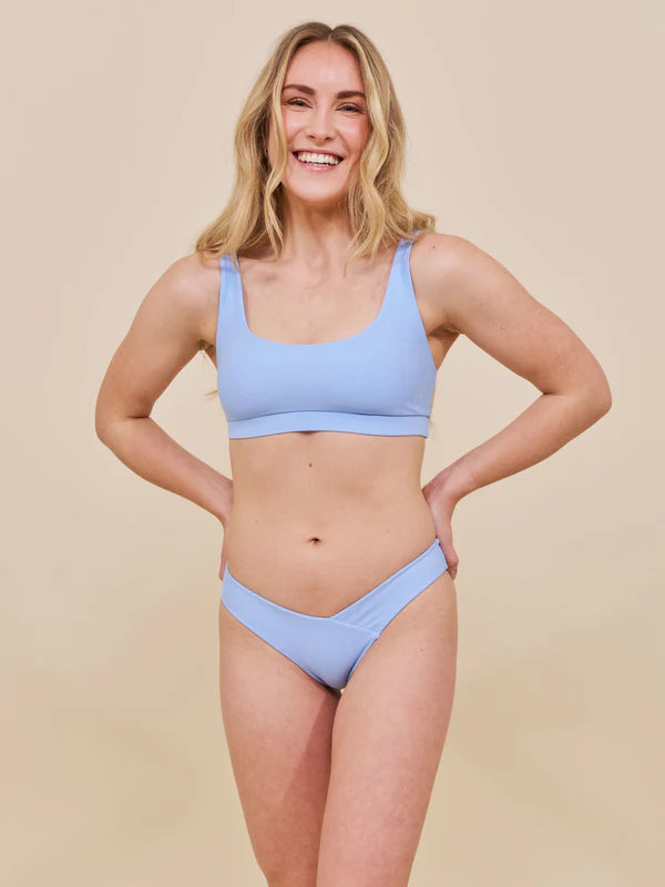 Agung Sporty Bikiniyläosa Vaaleansininen