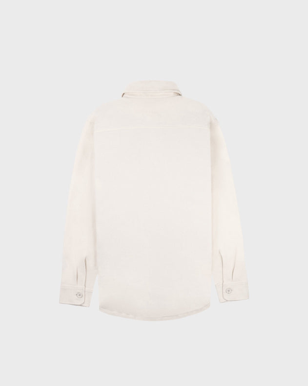 Noord Fleece Overshirt Natural White