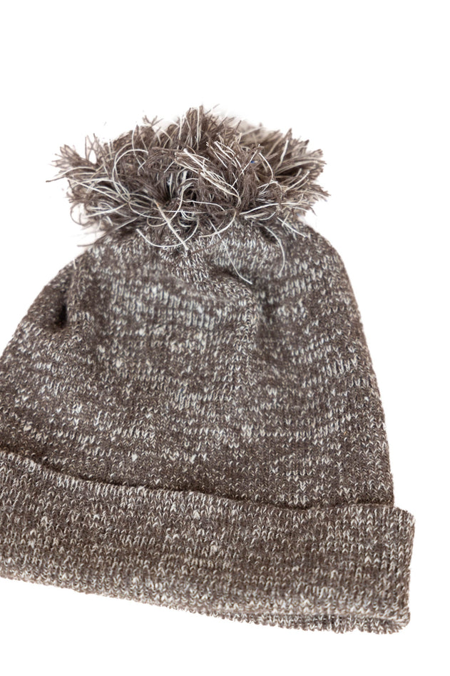 The Hemp Wool Bobble Beanie Brown