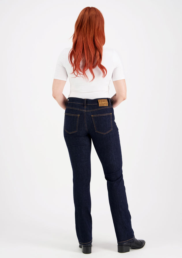 Carla Straight Fit Jeans Dark Blue