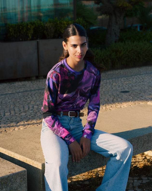 Casual Chic Print Shirt Marble - IVALO.COM
