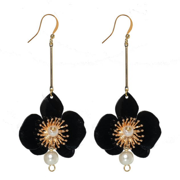 Butterfly Orchid Pearl Earrings Stardust