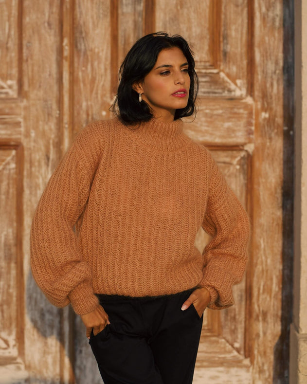 Robin Mohair Knit Caramel