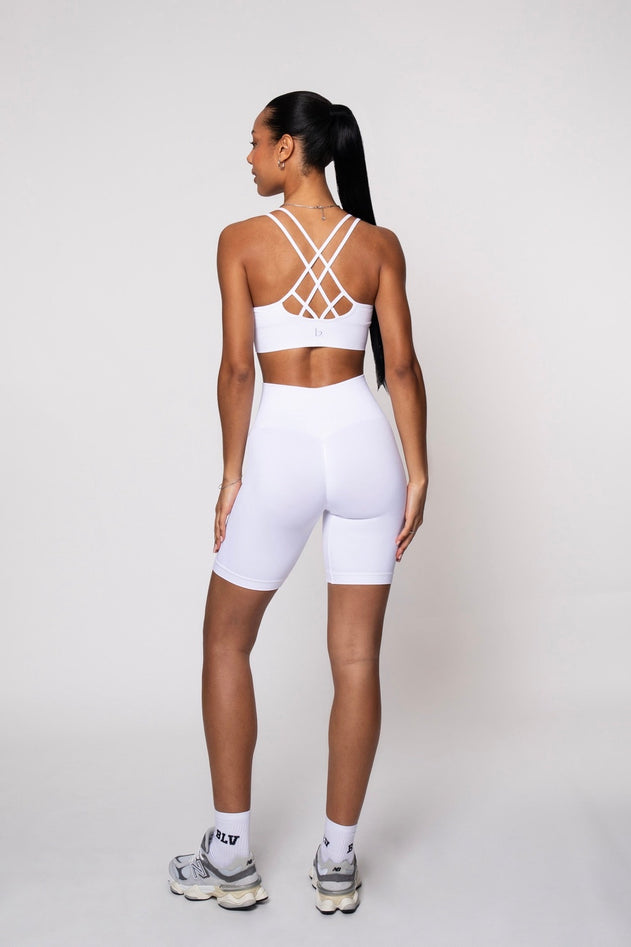 Earth Sports Bra White
