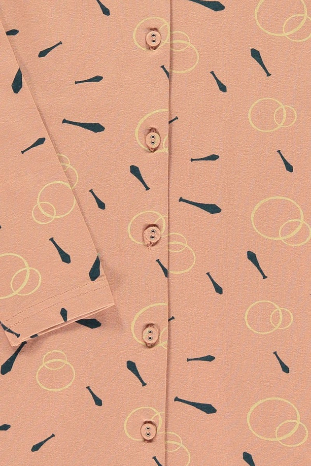 Kids' Shirt Dress Juggling Pink