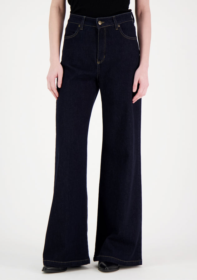 Eva Flared Jeans Dark Blue