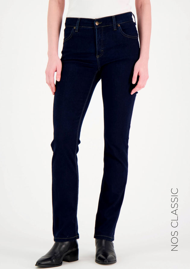 Emily Straight Leg Super Stretch Jeans Dark Blue