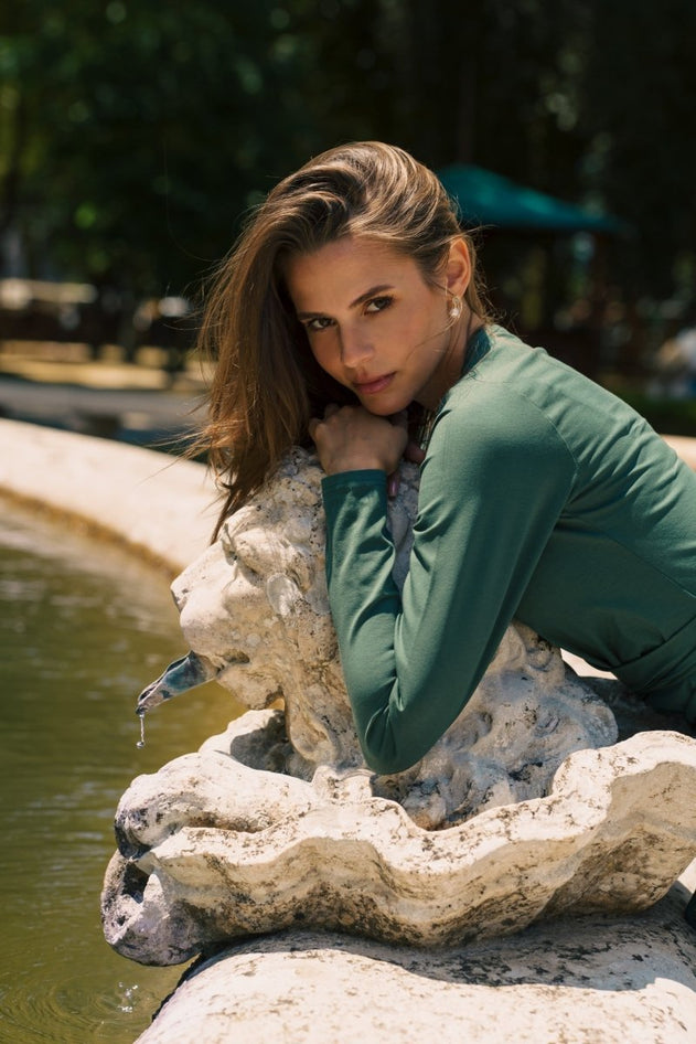 Zoey Dress Evergreen - IVALO.COM