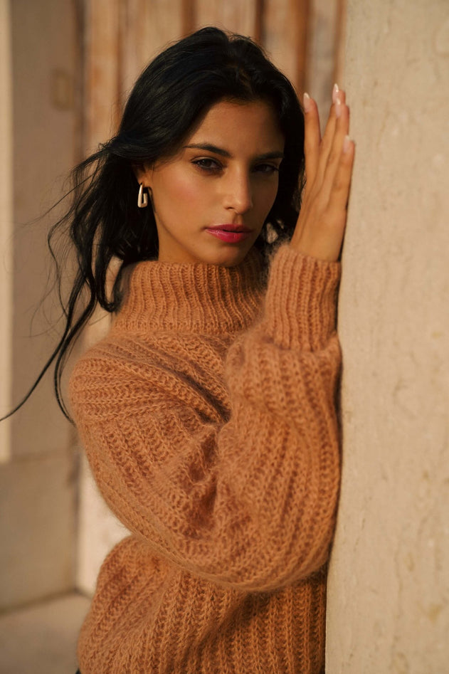 Robin Mohair Knit Caramel