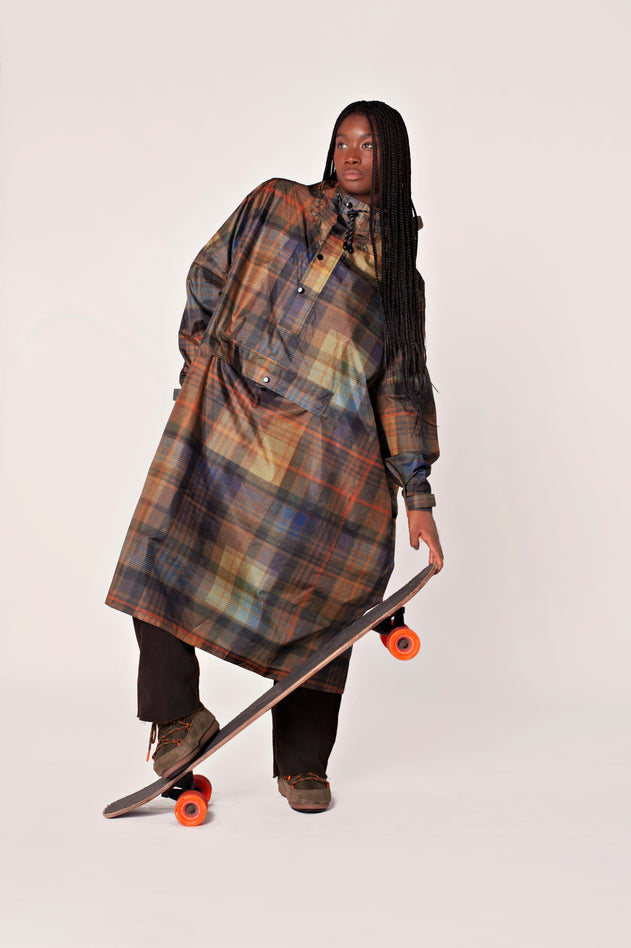 Tartan Rain Poncho