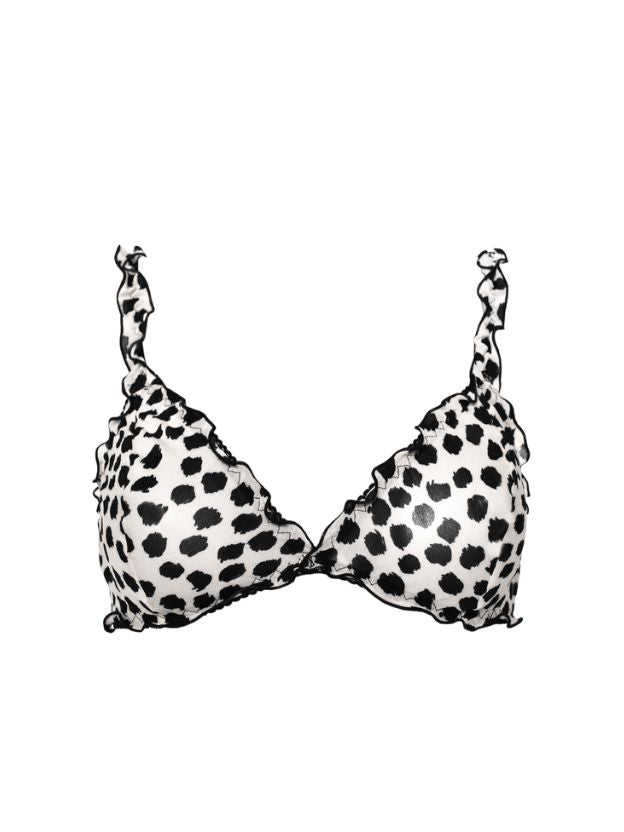 Frilly Bralette White Leo