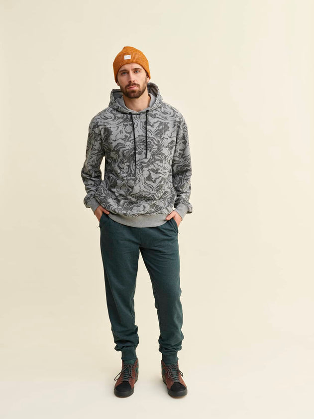 Akvamarini Hoodie Grey Print