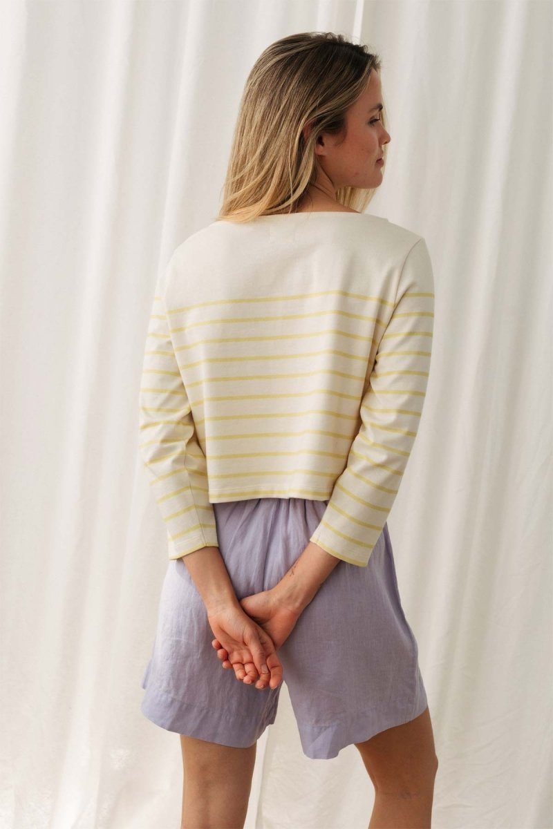 Groto Longsleeve Yellow/Off White - IVALO.COM