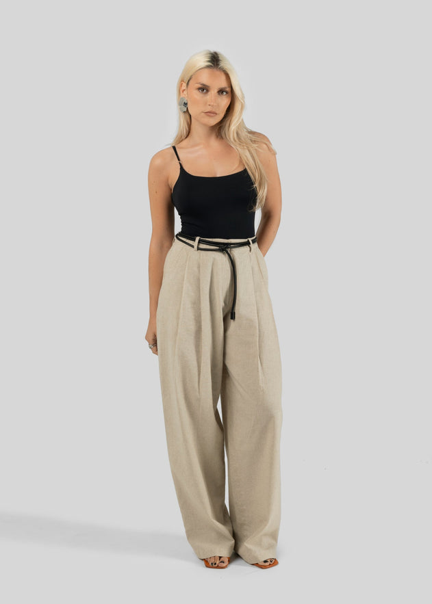 Chloe Pellava Housut Beige