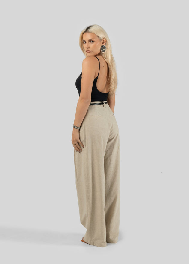 Chloe Pellava Housut Beige
