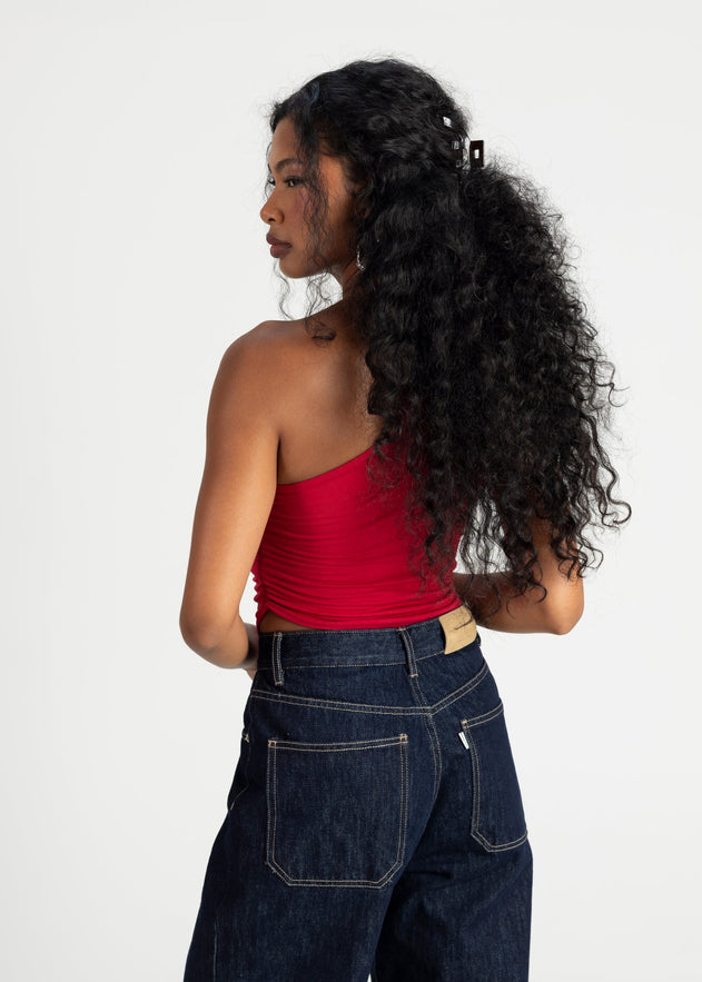 Anita One Shoulder Top Red