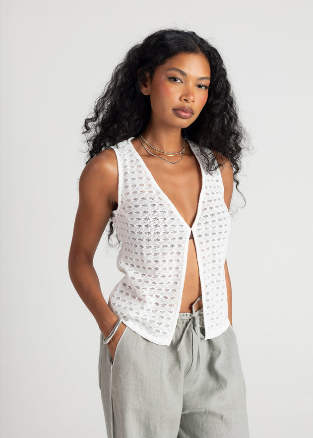 Devi Vest White