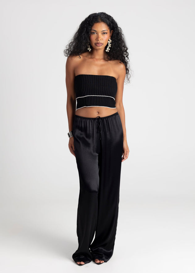 Giselle Bandeau Top Black