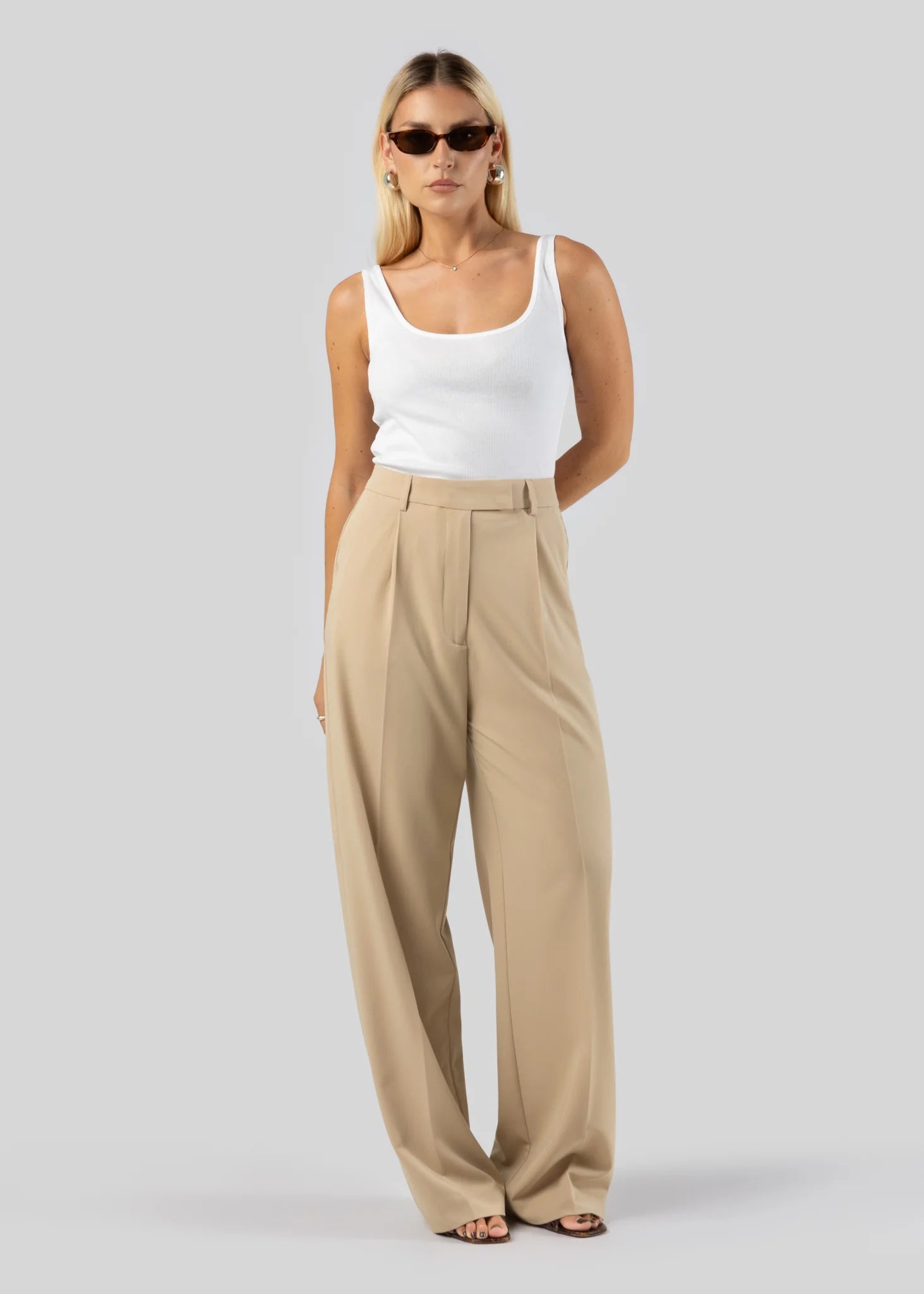 Jagger Räätälöidyt Housut Beige