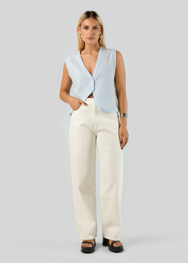 Damian Straight Fit Jeans White