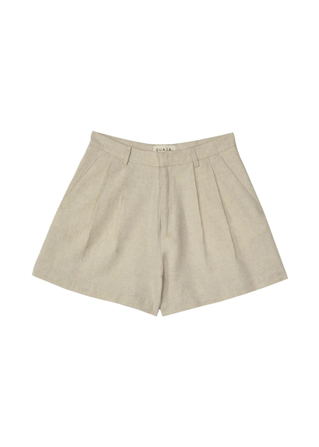 Hannah Linen Shorts Beige