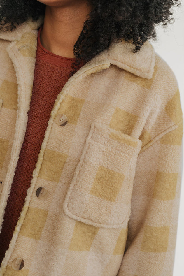 Hoben Jacket Mustard Check