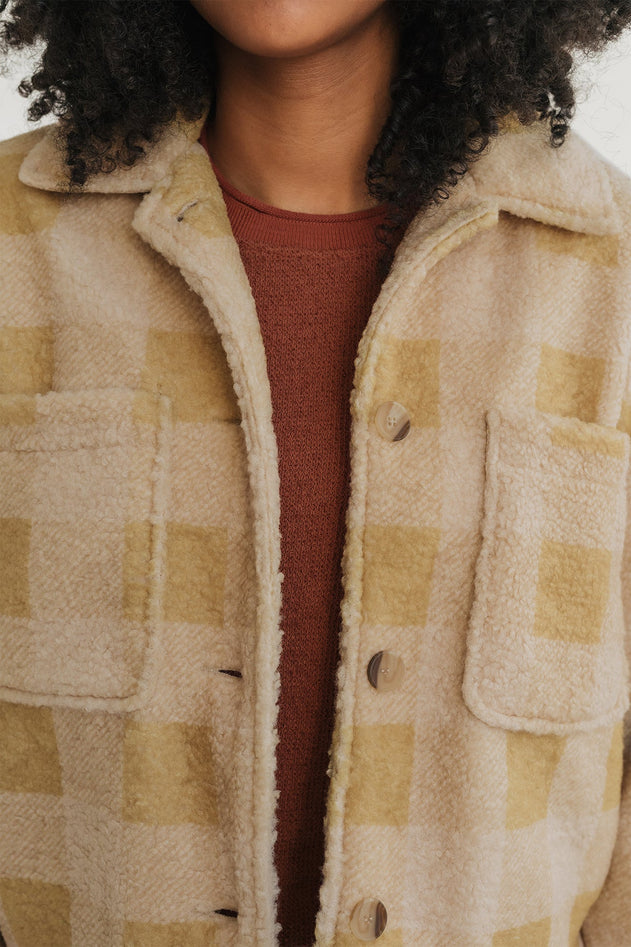 Hoben Jacket Mustard Check