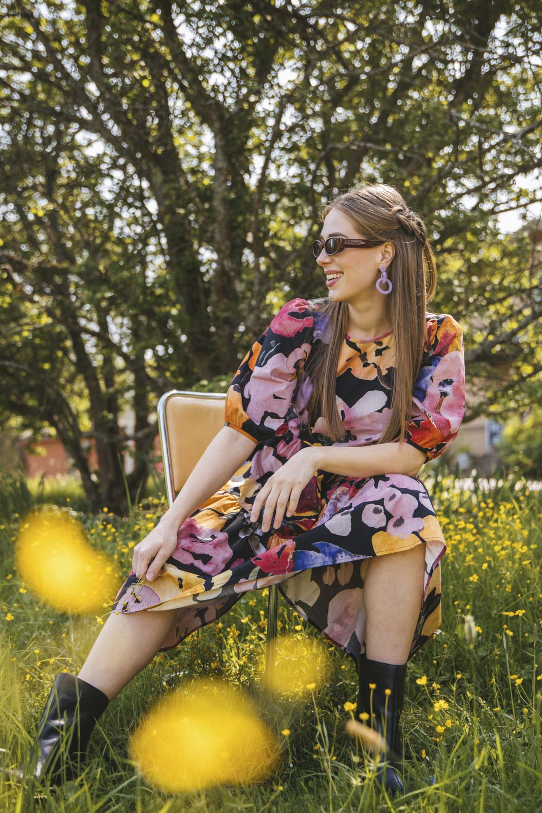 Tiered Midi Dress Wild Lea