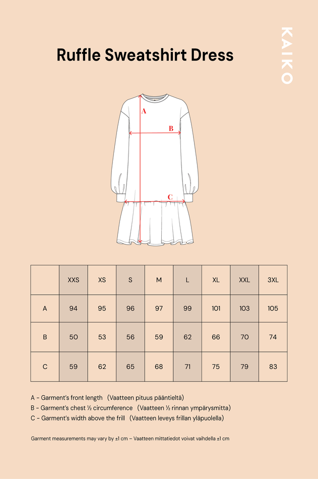 Ruffle Sweatshirt Dress Olive Anemone