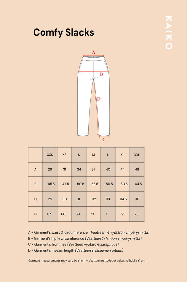 Comfy Slacks Dark Blue