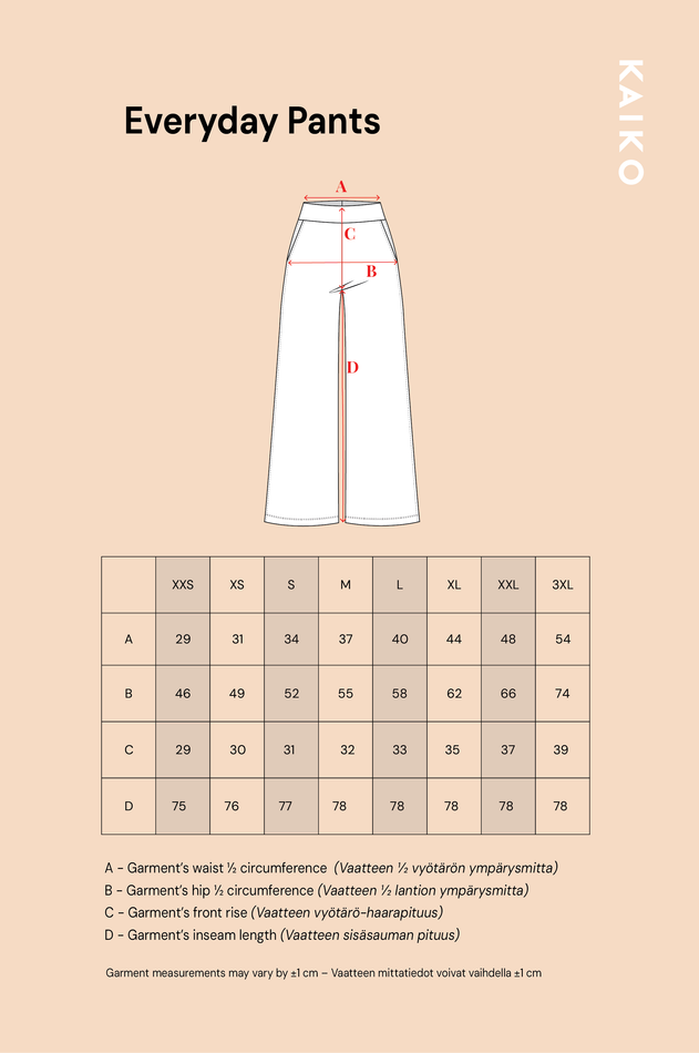 Everyday Pants Dark Blue