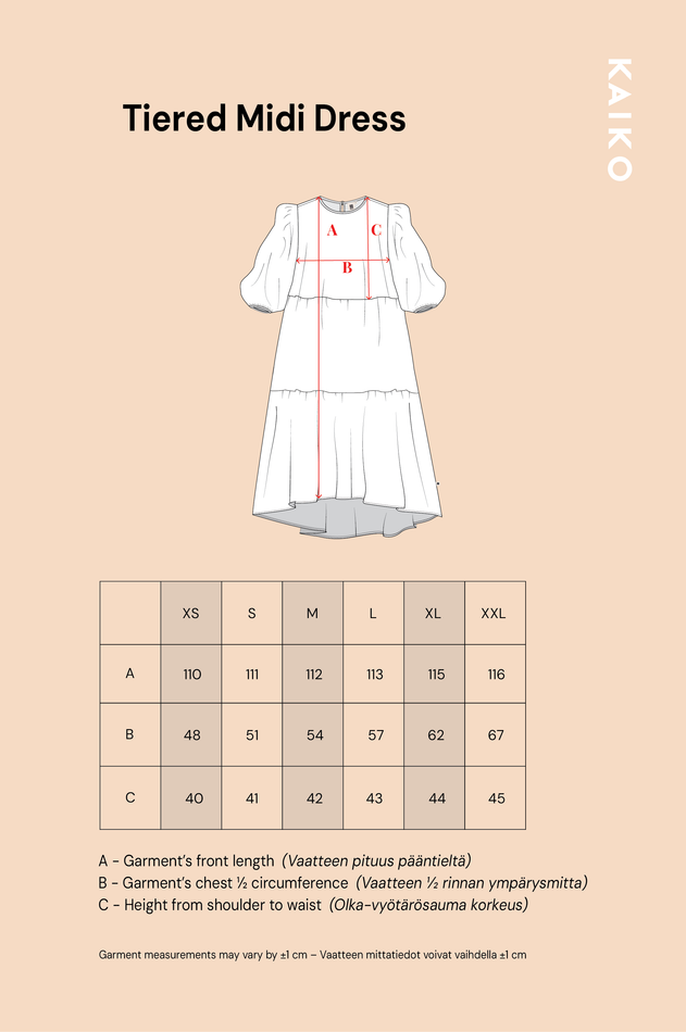 Tiered Midi Dress Wild Lea