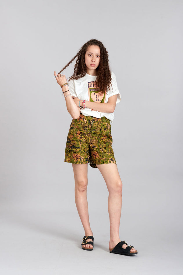 Dune Shorts Tropical Print Green