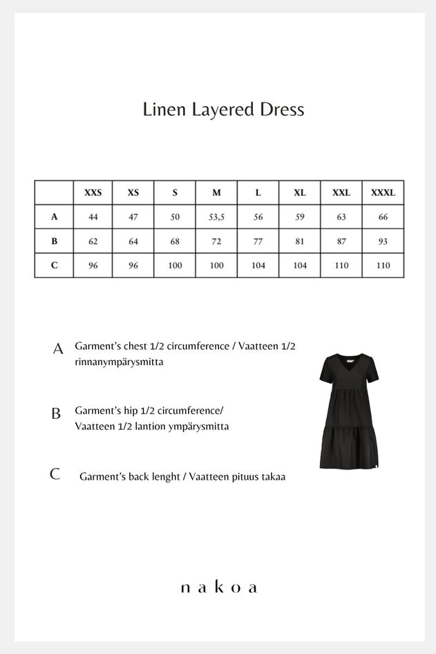 Linen Layer Dress Sky Blue - IVALO.COM