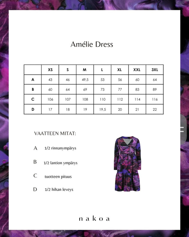 Amélie Layered Dress Marble - IVALO.COM