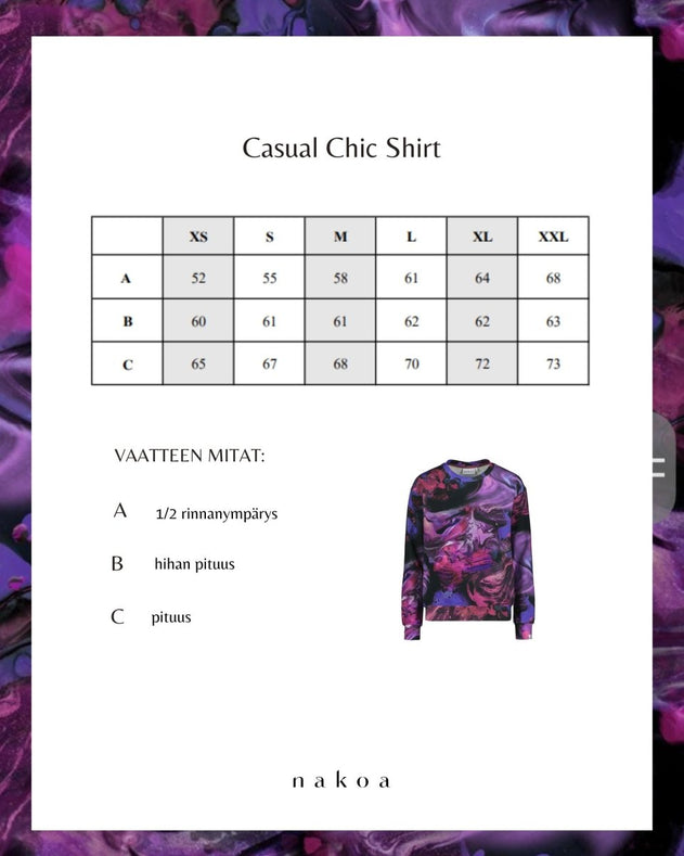 Casual Chic Print Shirt Marble - IVALO.COM