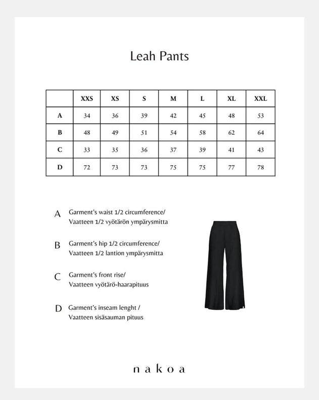 Leah Pants Black - IVALO.COM