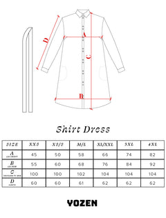 Shirt Dress Cranes Terracotta