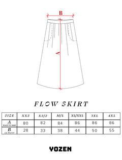 Flow Skirt Cranes Terracotta