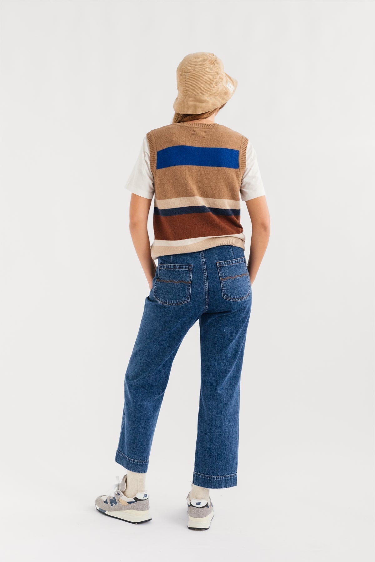 Murrisk Knitted Vest Stripes