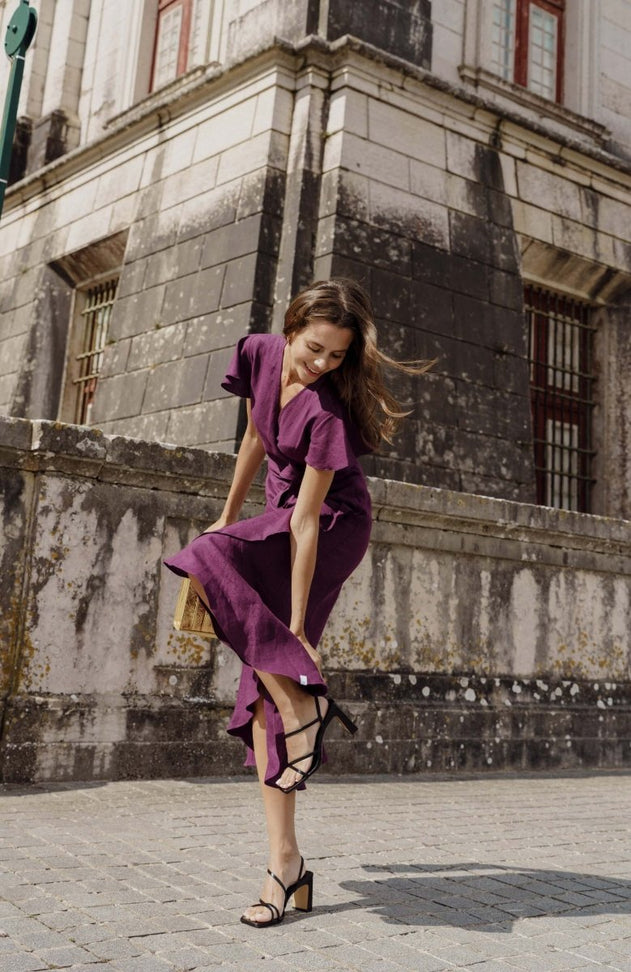 Annika Dress Royal Violet - IVALO.COM