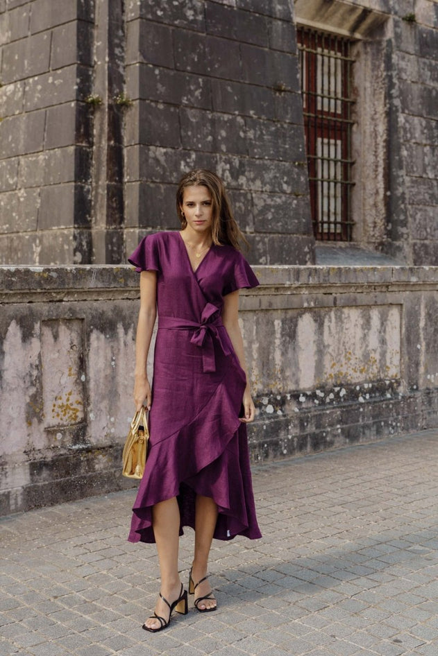 Annika Dress Royal Violet - IVALO.COM