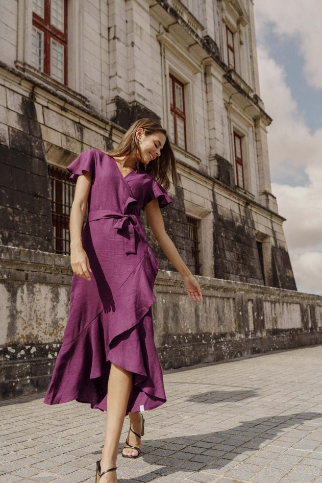 Annika Dress Royal Violet - IVALO.COM