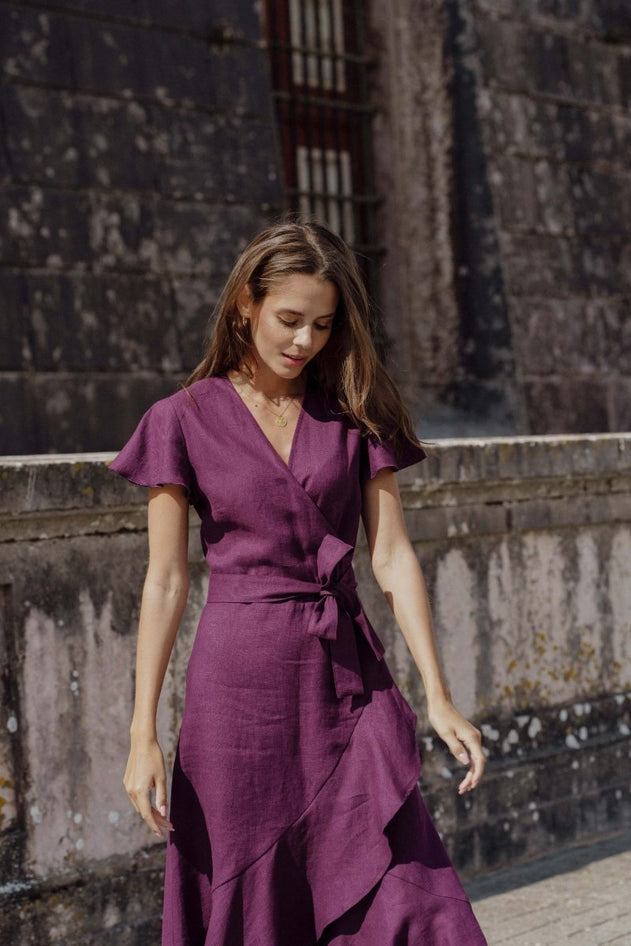 Annika Dress Royal Violet - IVALO.COM
