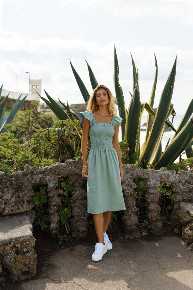 Ariela Dress Desert Sage - IVALO.COM