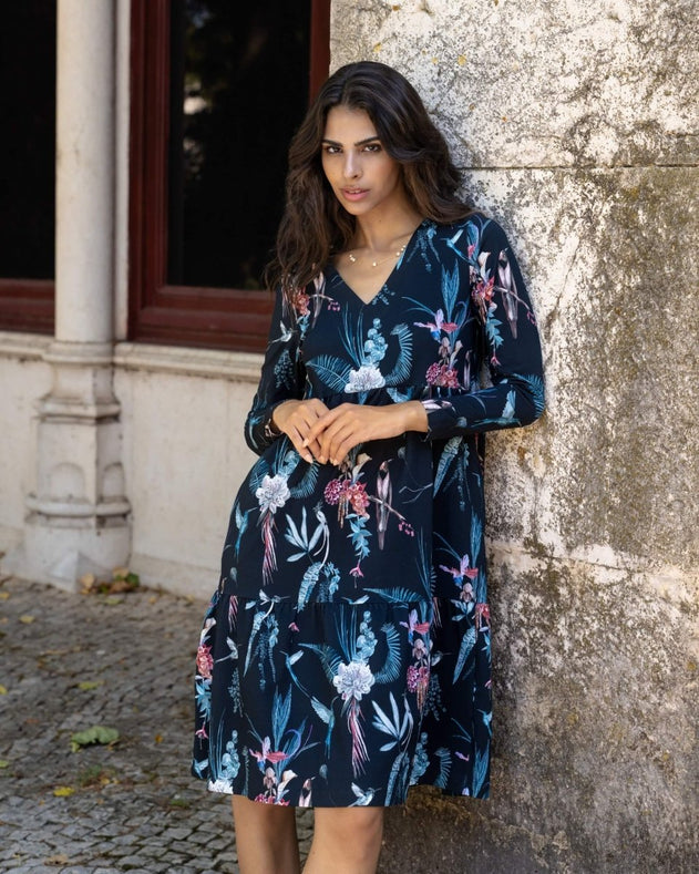 Amélie Layered Dress Bluebird - IVALO.COM