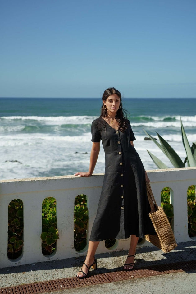 Penelope Dress Black - IVALO.COM