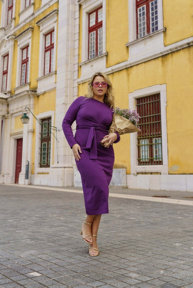 Zoey Dress Royal Violet - IVALO.COM