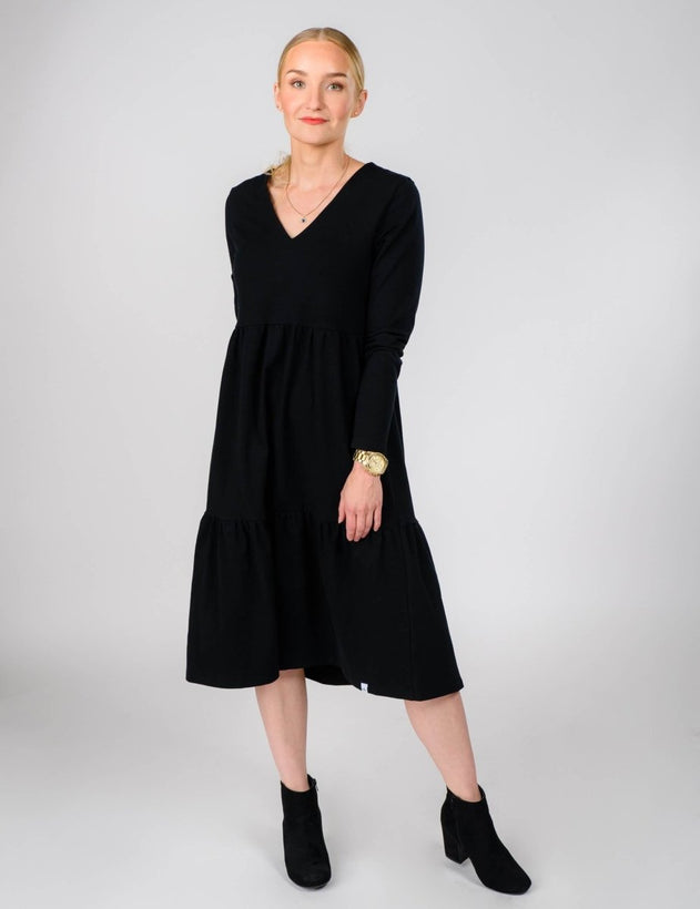 Amélie Layered Dress Black - IVALO.COM